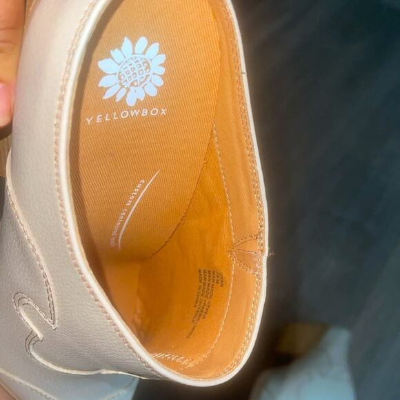 CYAN size 7.5 new without box Yellow Box Women's Ivory Mules - Picture 8 of 10